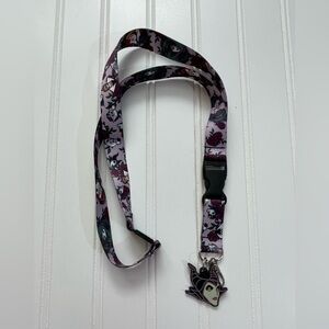 Disney Villians Purple Character Lanyard with Maleficent Charm